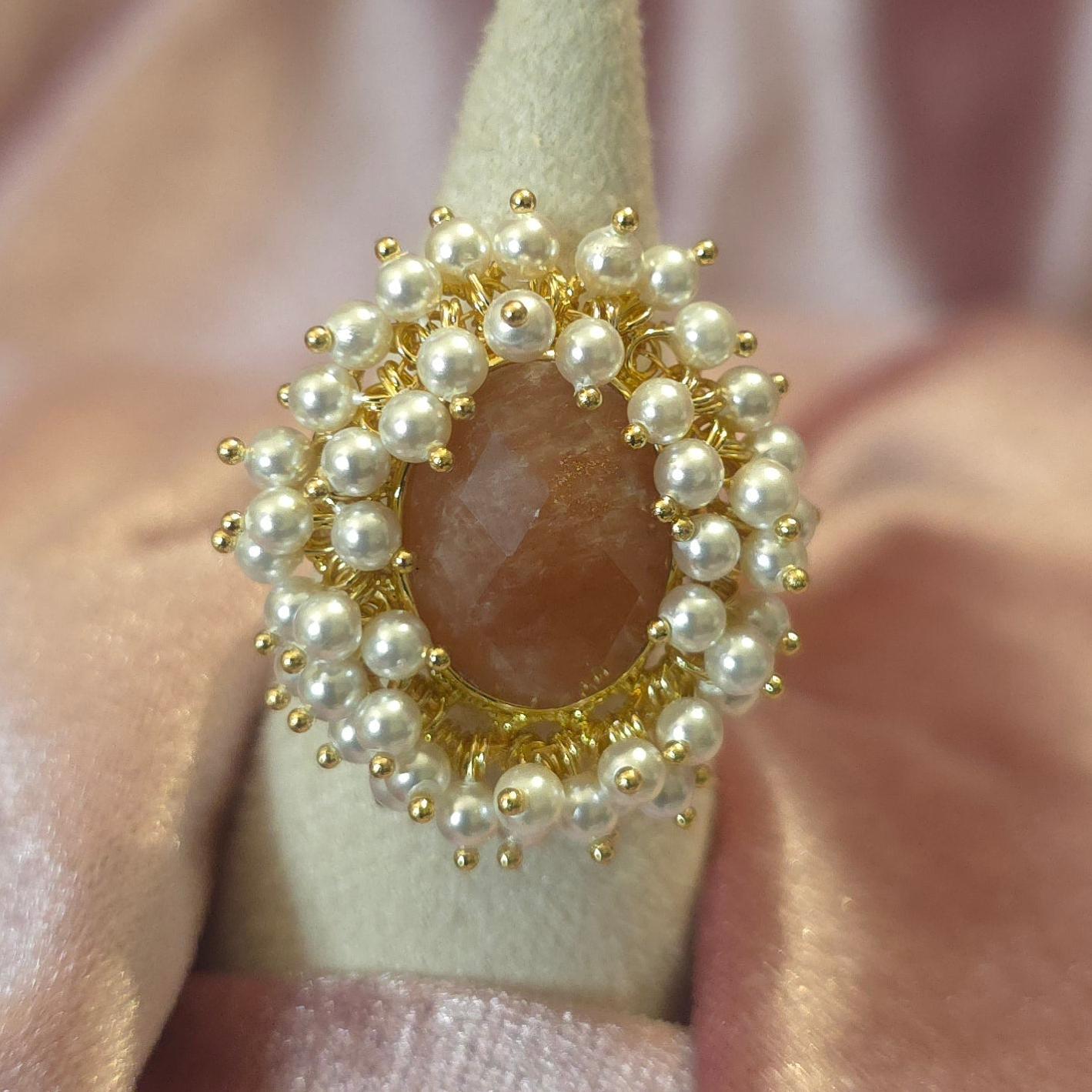 Bague nima 2 pierre de soleil