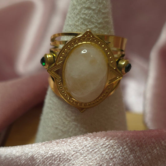Bague pierre naturelle Pierre de soleil