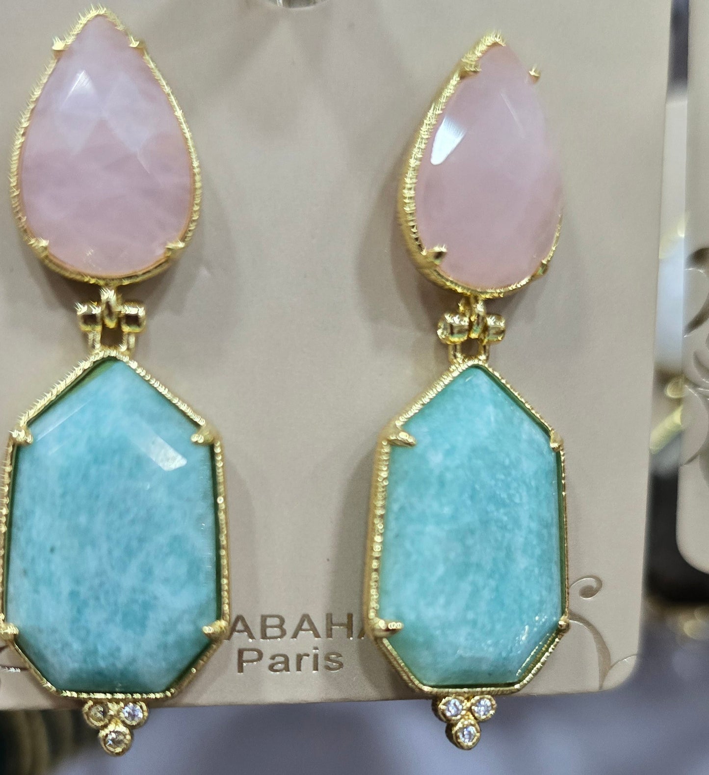 Boucle d'oreilles HABAHA Pierres naturelles part 2