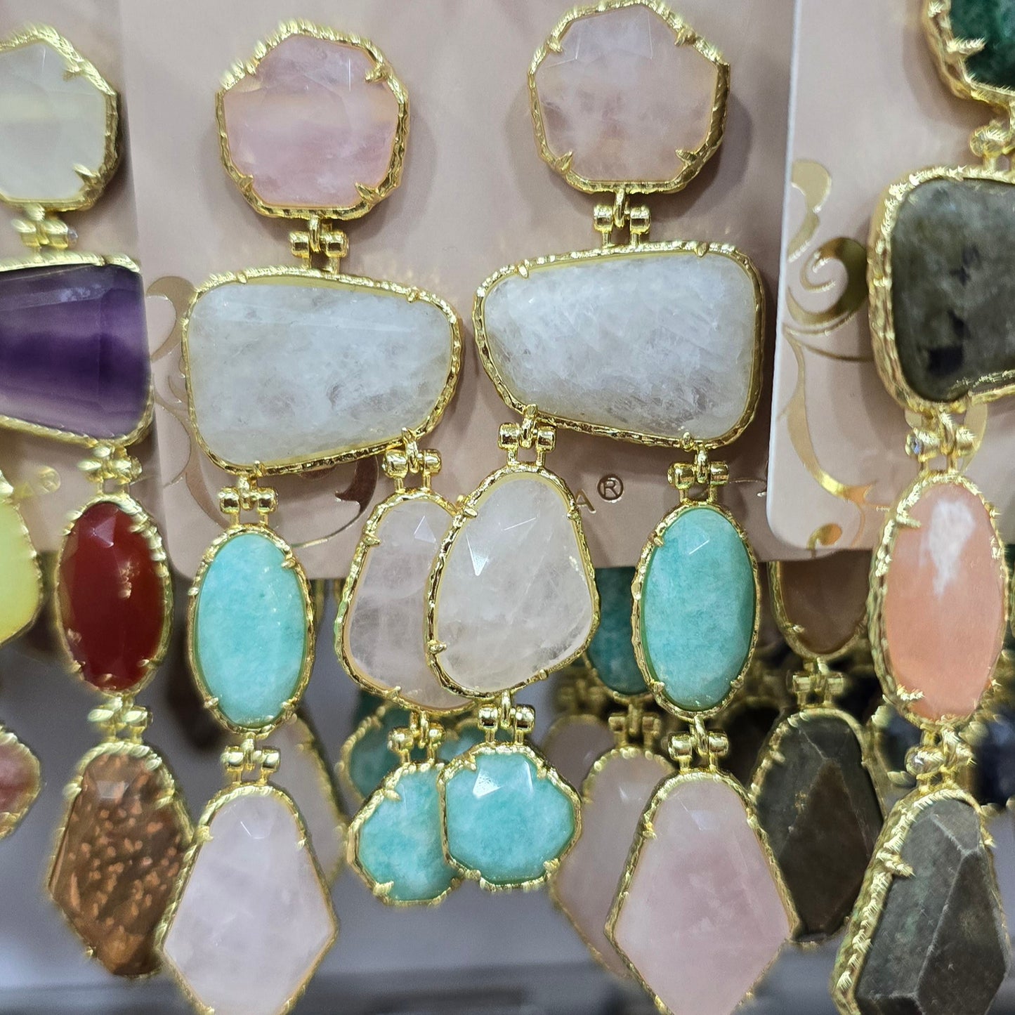 Boucle d'oreilles HABAHA Pierres naturelles part 2