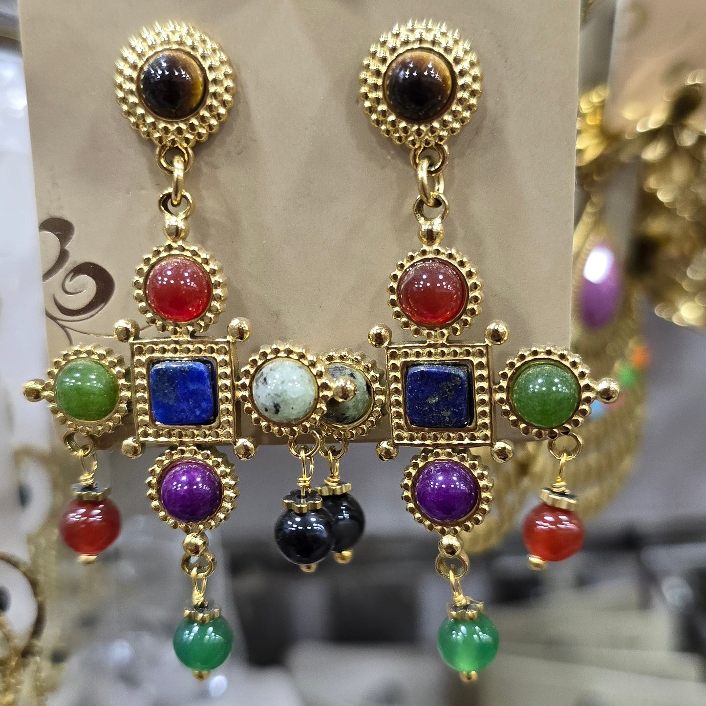BOUCLES D'OREILLES HABAHA PARIS ACIER
