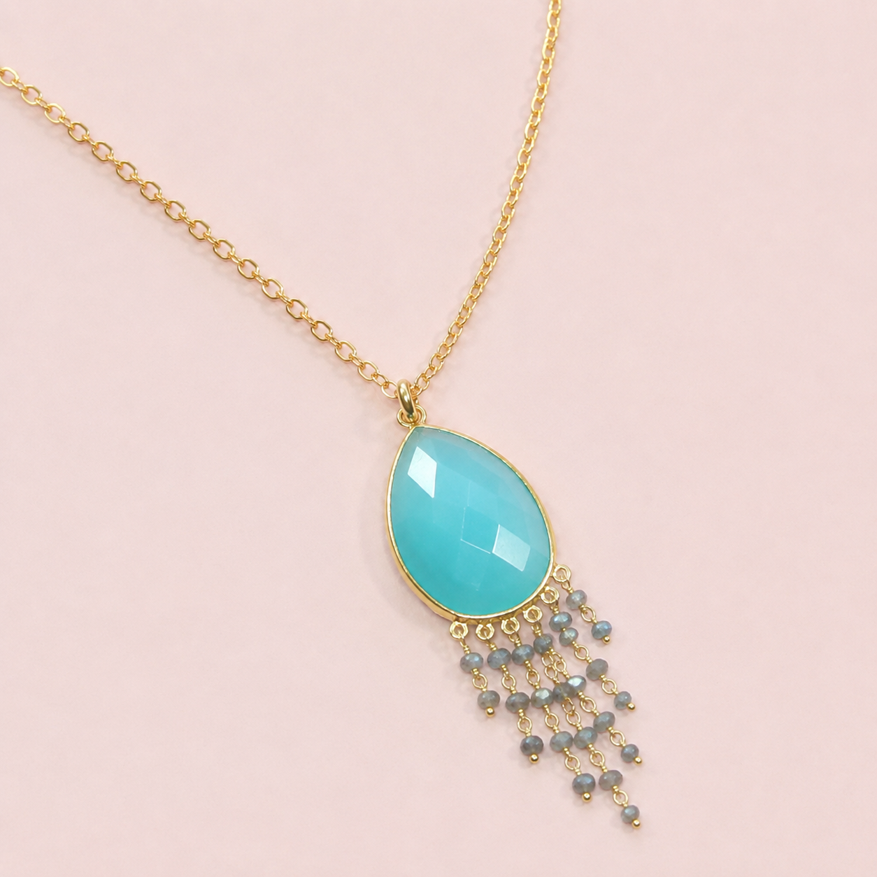 Collier liyana turquoise