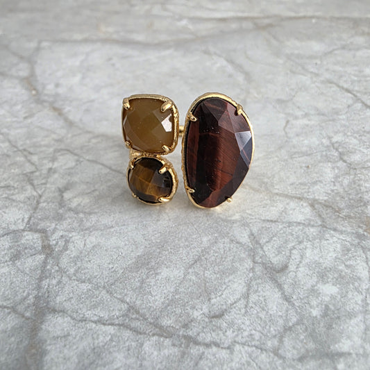 Bague Habaha Paris trio Nude 3 pierres