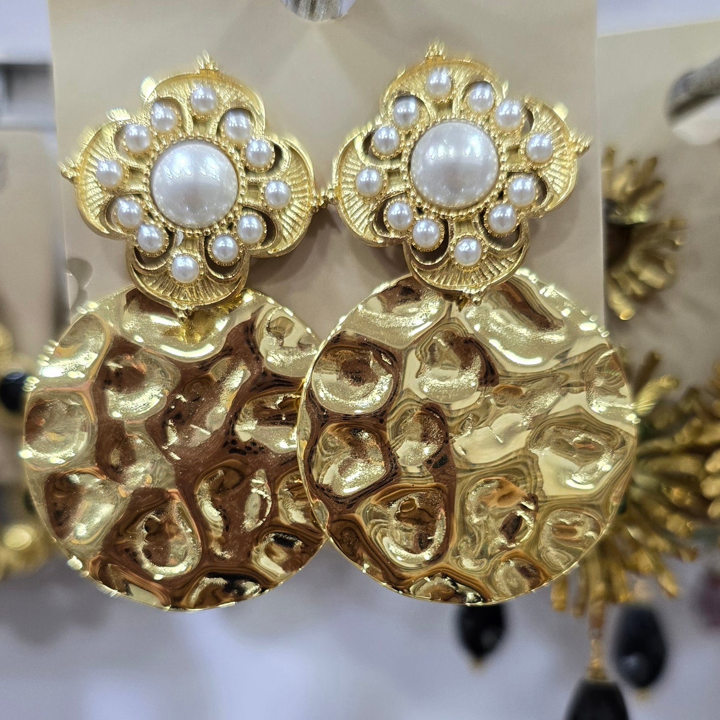 BOUCLES D'OREILLES HABAHA PARIS ACIER