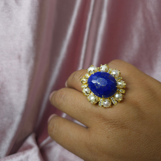 Bague versaille lapis lazuli
