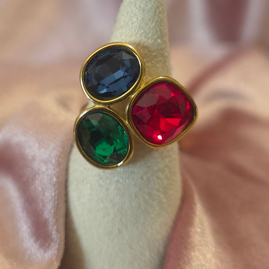 Bague 3 cristal multi 2