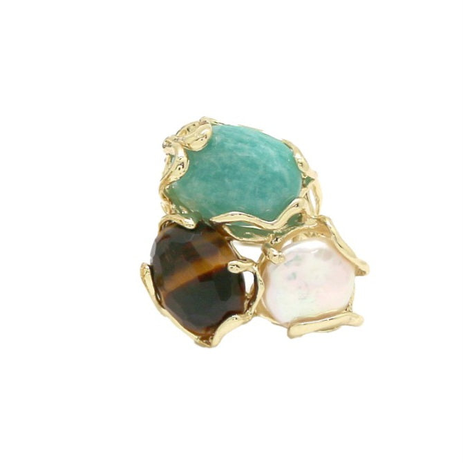 Bague Habaha zigzag 3 couleurs