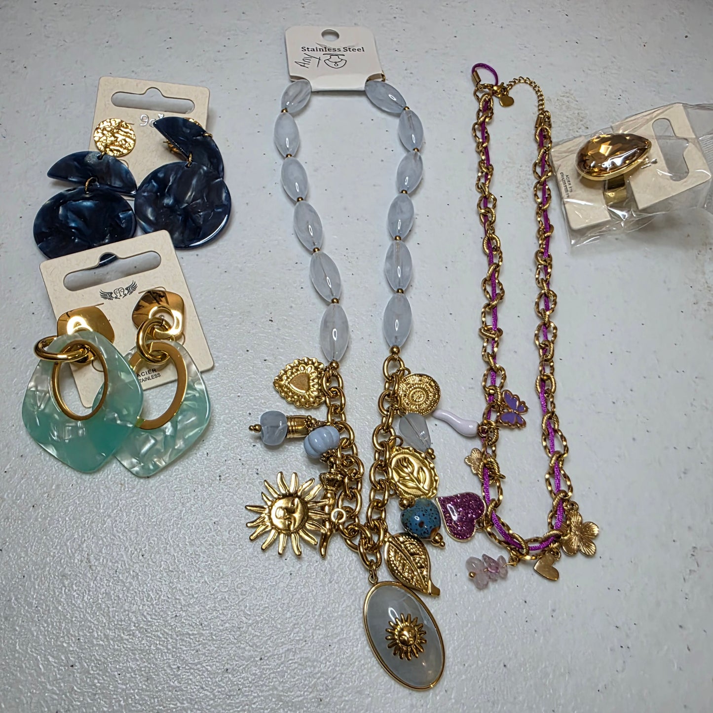 Amy vue 11 — bijoux dorés femme | Habaha Paris