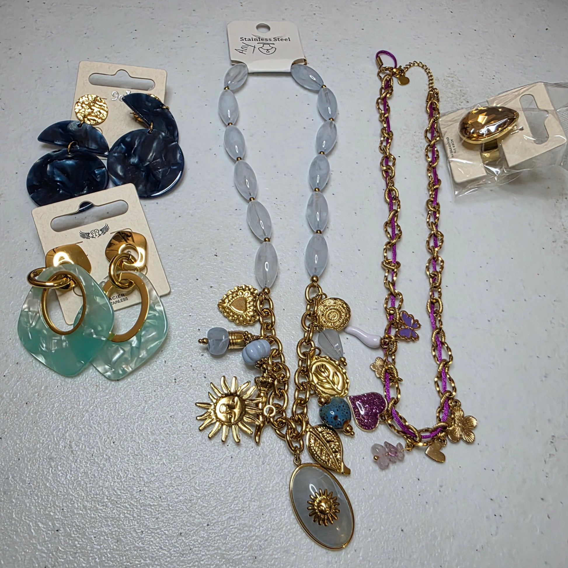 Amy vue 11 — bijoux dorés femme | Habaha Paris
