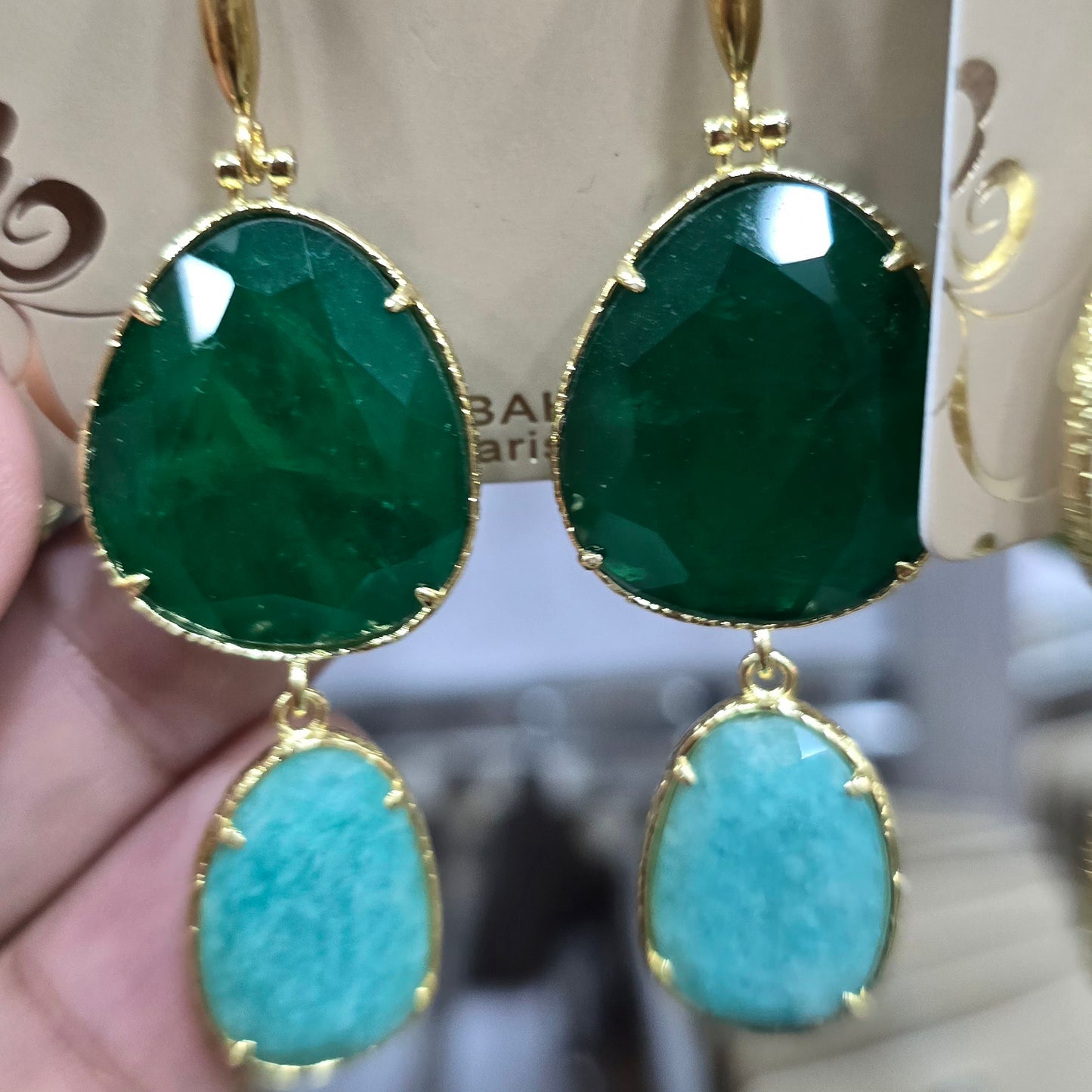 Boucle d'oreilles HABAHA Pierres naturelles part 2