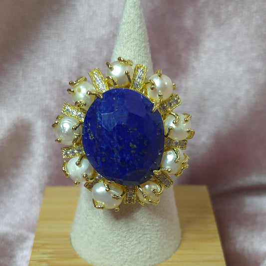 Bague versaille lapis lazuli
