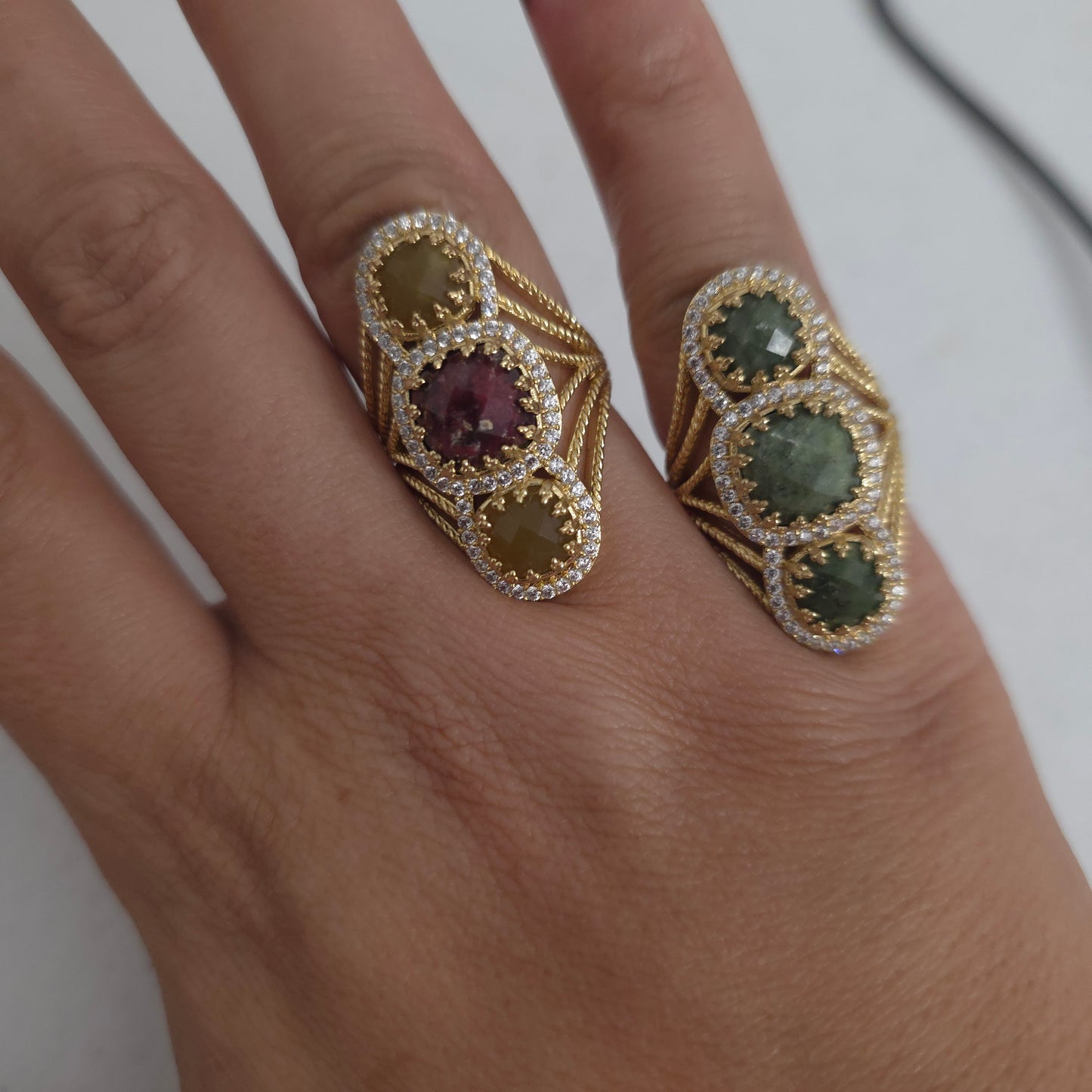 Bague Habaha Paris marquise rose