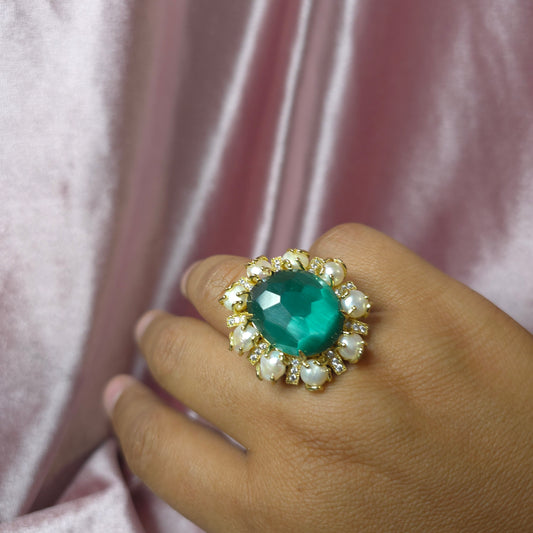 Bague versaille emeraude