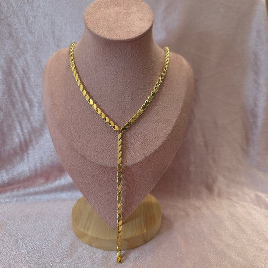 Collier Y 2 — collier doré femme | Habaha Paris
