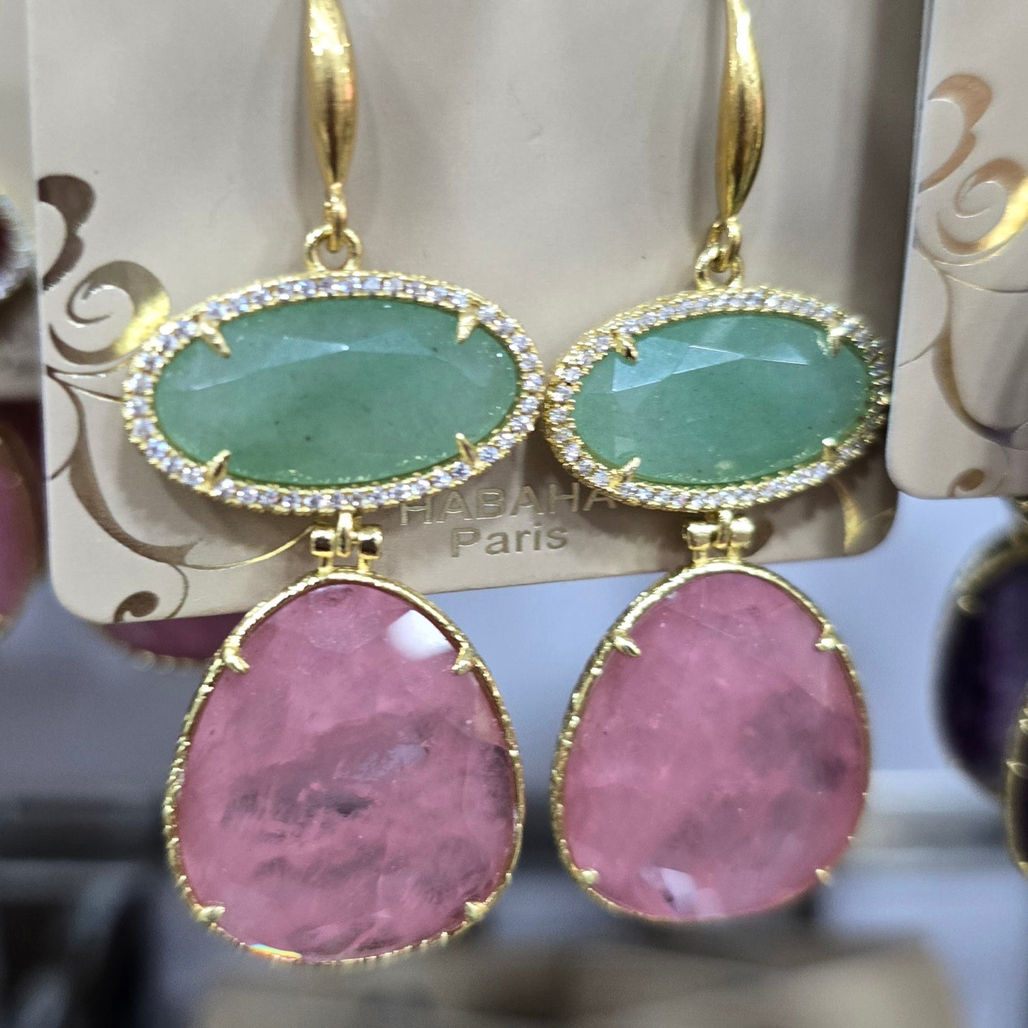 Boucle d'oreilles HABAHA Pierres naturelles part 2