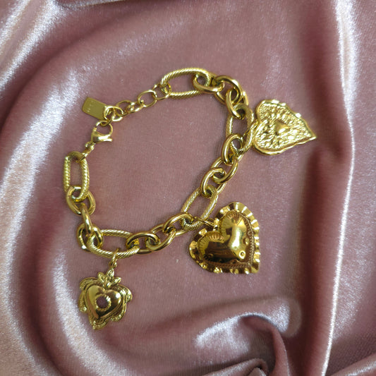 BRACELET CHARMS COEUR