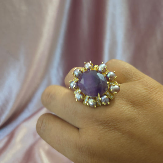 Bague versaille amethyste
