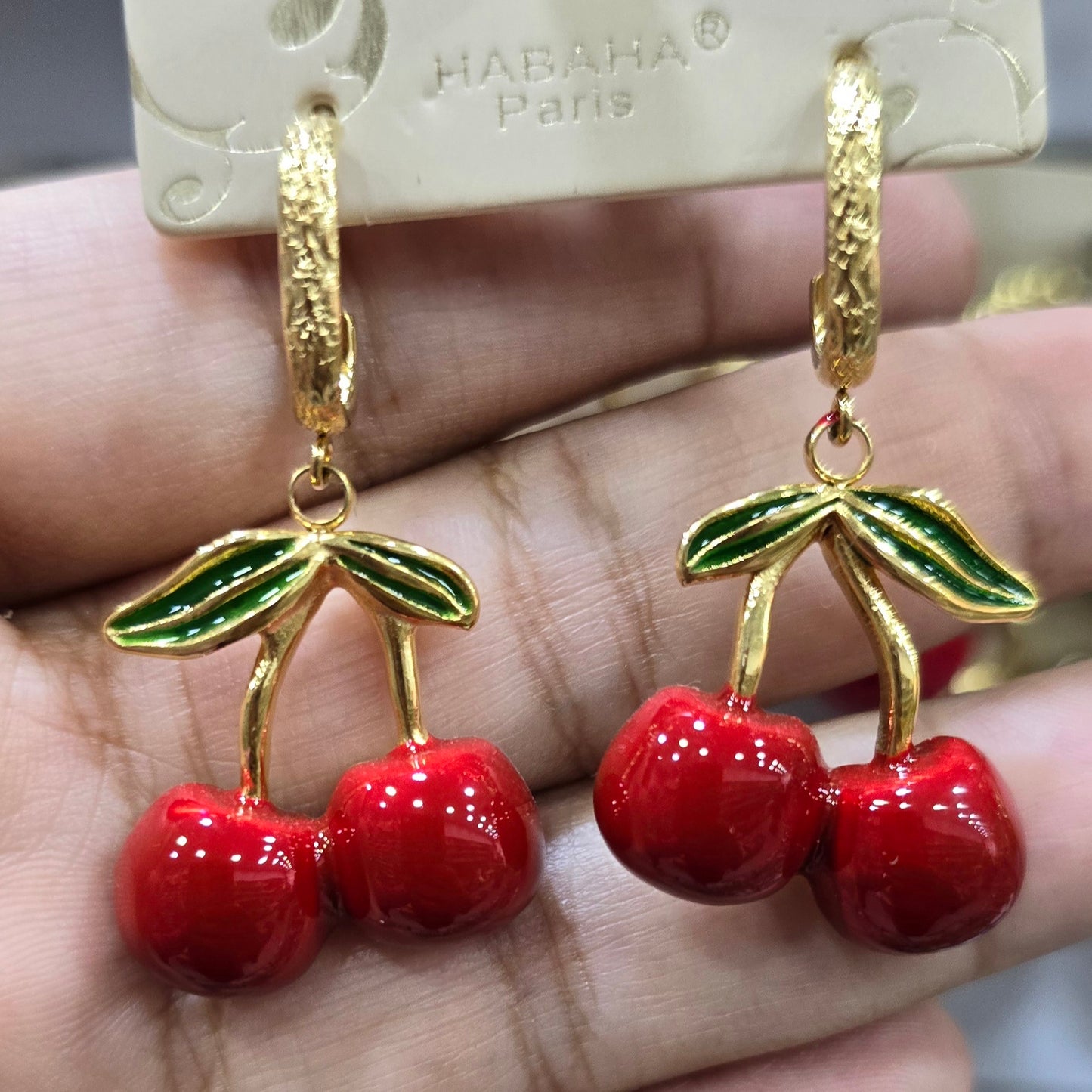 BOUCLES D'OREILLES HABAHA PARIS ACIER