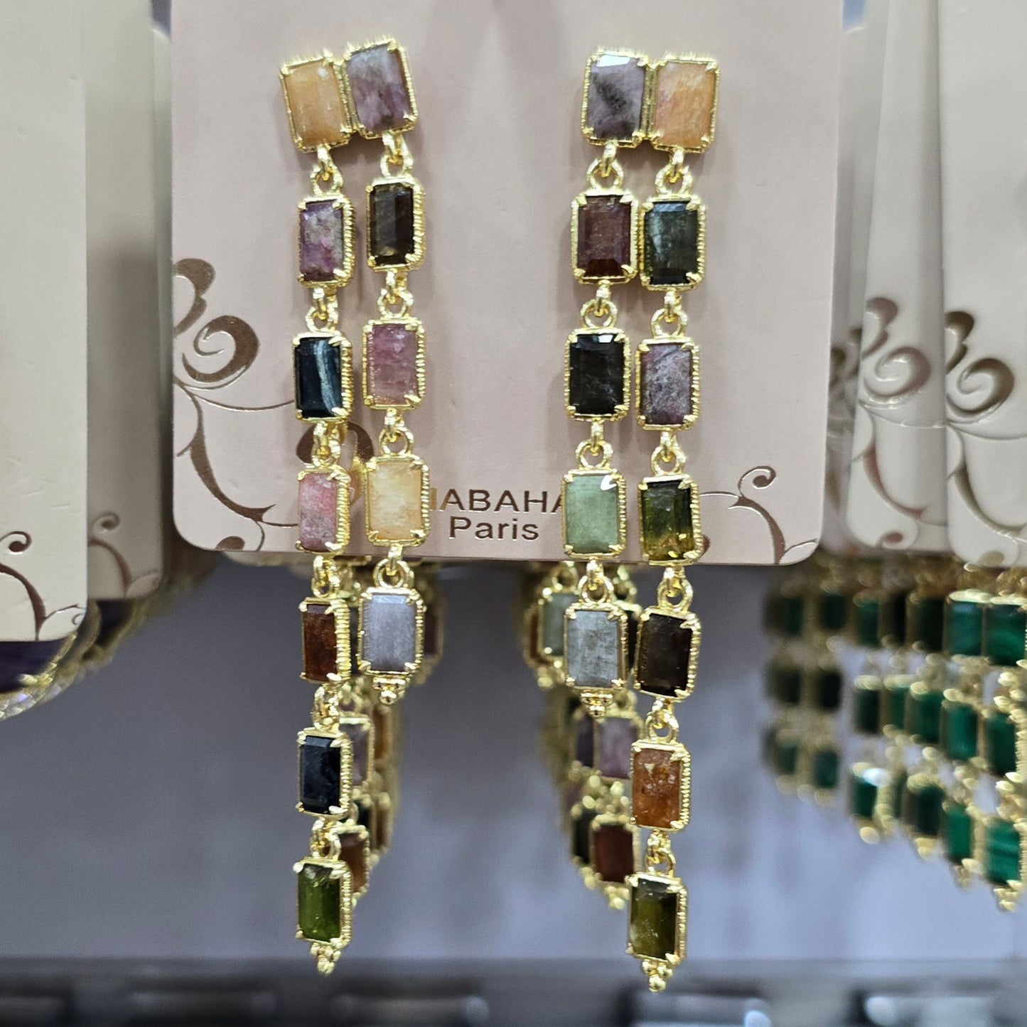 Boucle d'oreilles HABAHA Pierres naturelles part 2