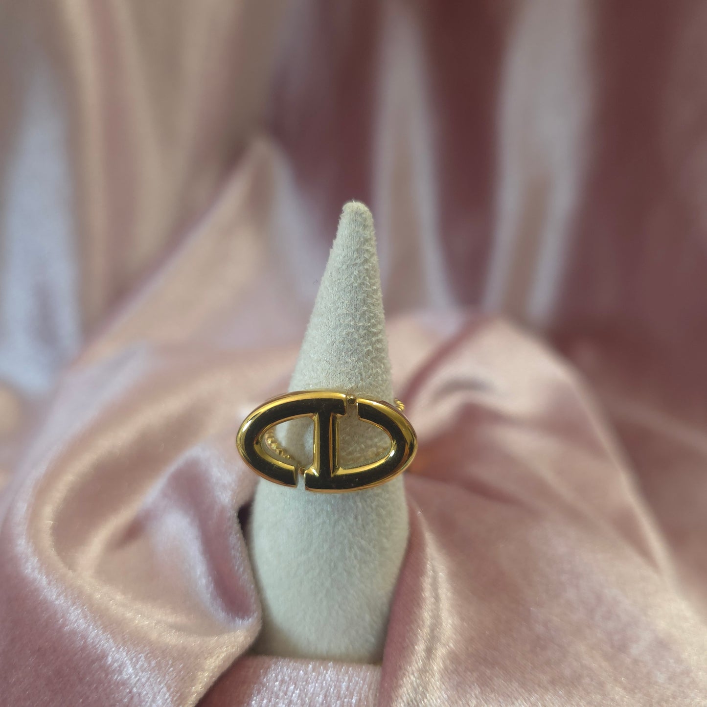 Bague maille marine