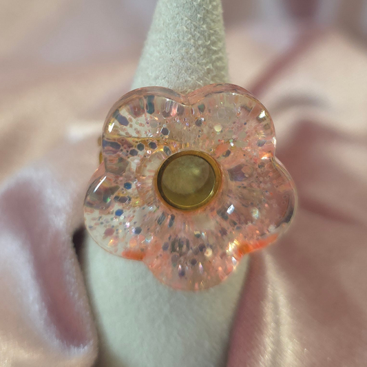 Bague marguerite pêche