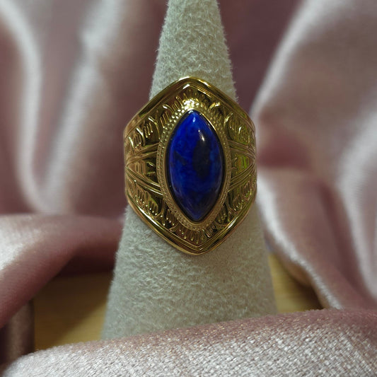 Bague pierre naturelle Lapis lazuli