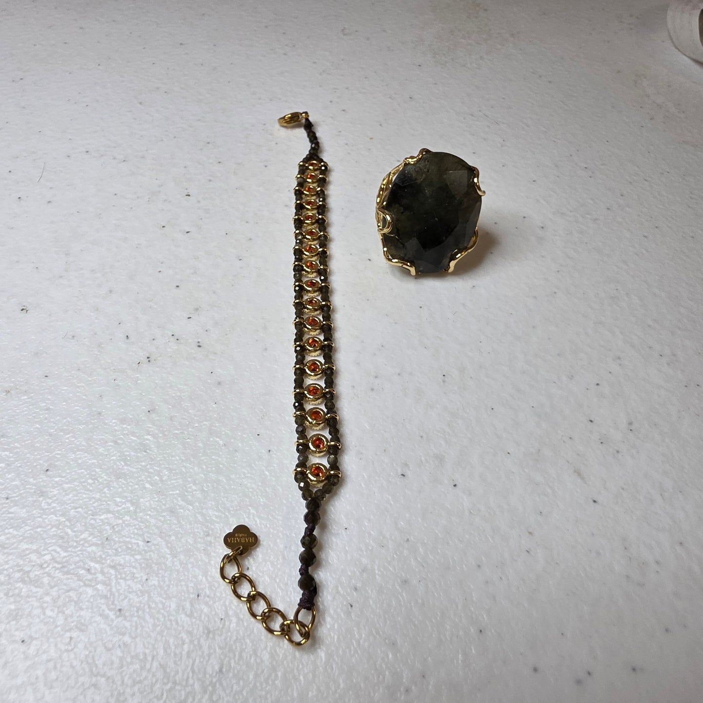 Gina vue 4 — bijoux dorés femme | Habaha Paris