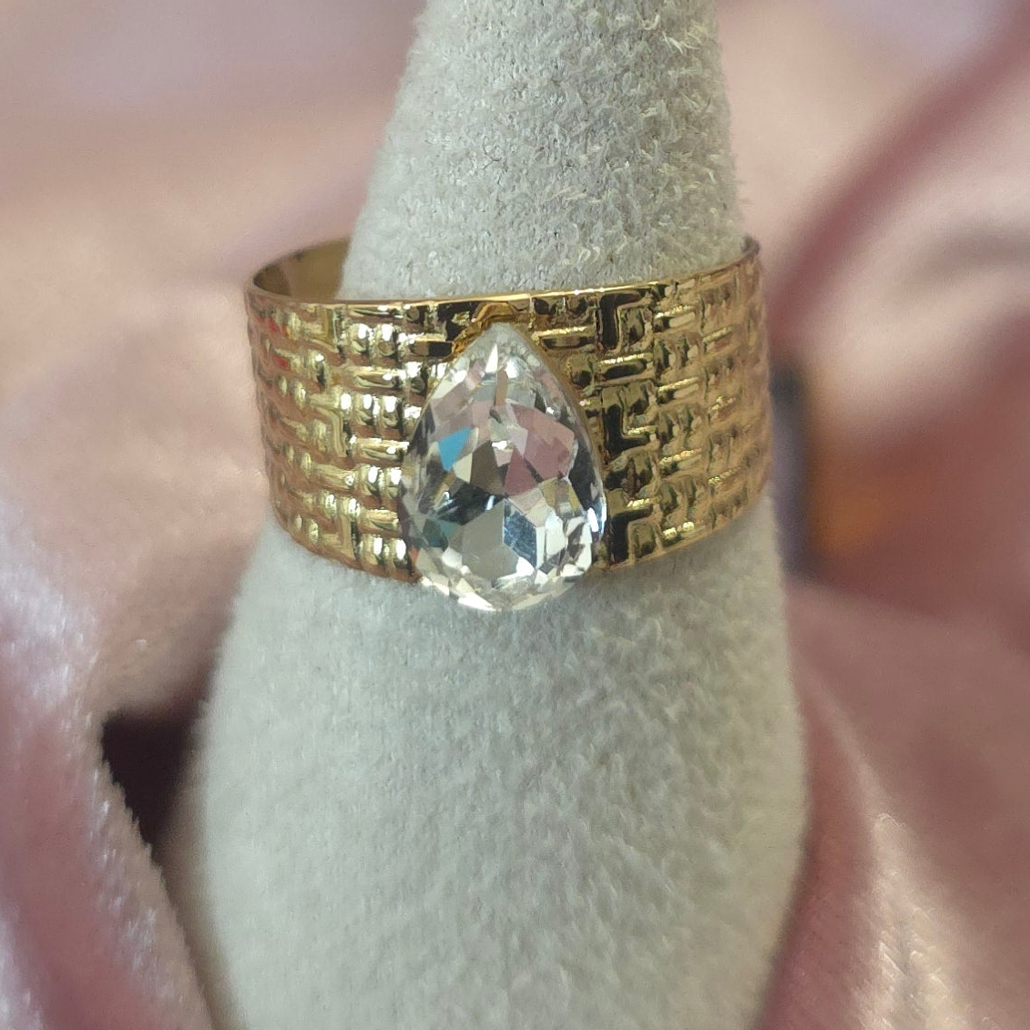 Bague cristal swarovski blanche