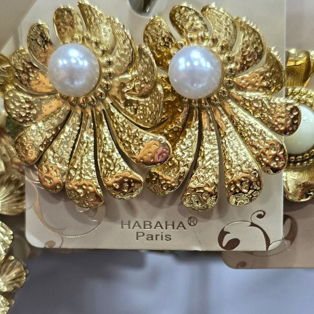 BOUCLES D'OREILLES HABAHA PARIS ACIER