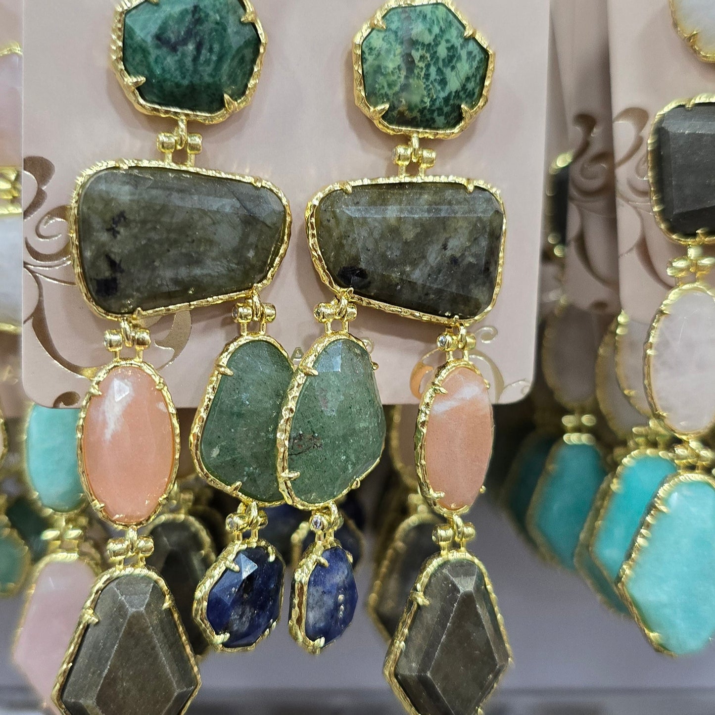 Boucle d'oreilles HABAHA Pierres naturelles part 2