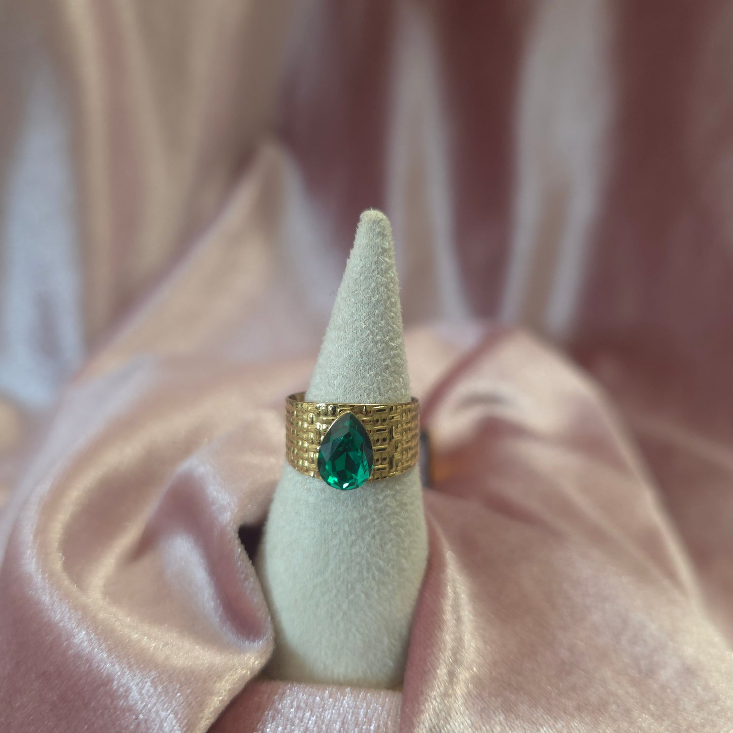 Bague cristal swarovski Vert
