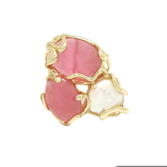 Bague Habaha zigzag rose